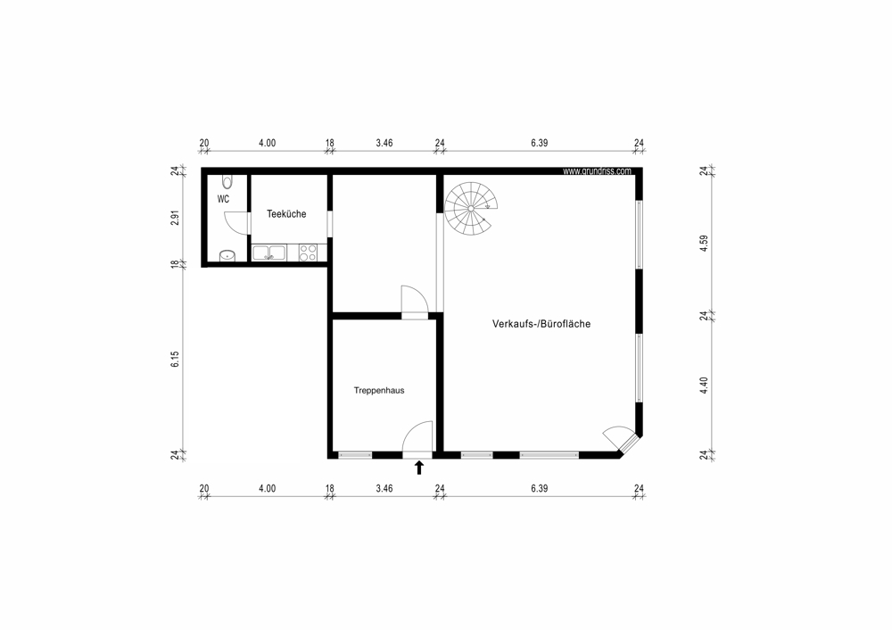 Grundriss Ladenlokal