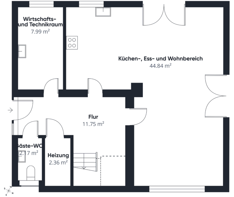 Grundriss Erdgeschoss